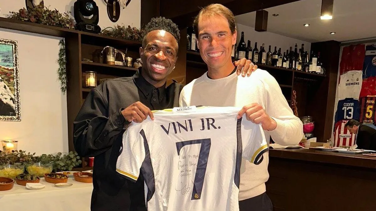 Rafael Nadal aconselha Vinícius Junior à moderação e respeito à hierarquia no Real Madrid