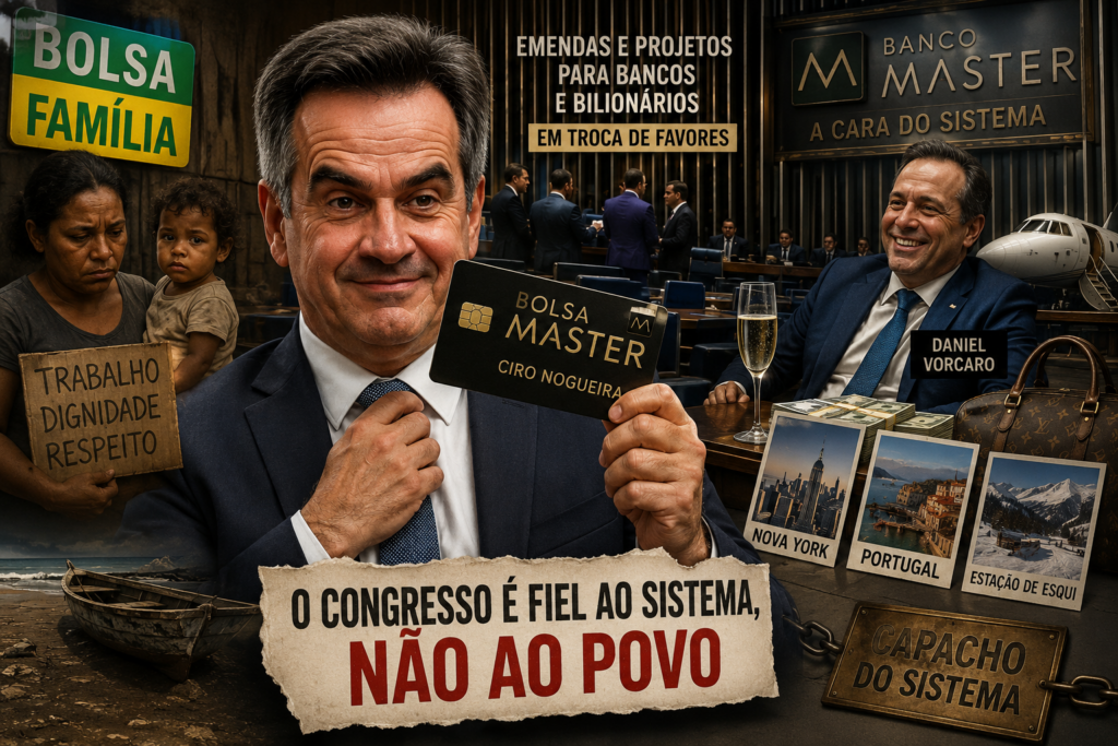 ‘Bolsa Master’ de Ciro Nogueira mostra como Congresso é fiel ao sistema e não ao povo